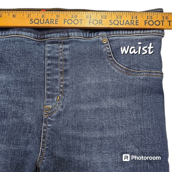 SPANX Distressed Skinny Jeans Medium Wash Women's XL - Picture 10 of 16